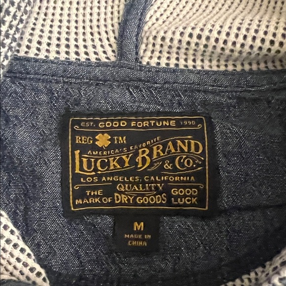 Men’s Lucky Brand Navy Mesh Pullover - Picture 2 of 8